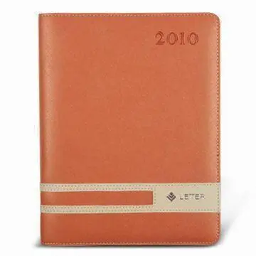 Loose Leaf Binding Organizer, Cover Made of PU, Calendar, Diary Planner