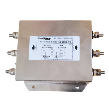 SUNHENRY SH360-50/M 50A 440VAC 3-Phase Screw Wiring 3-Wire 1-Stage EML Filters