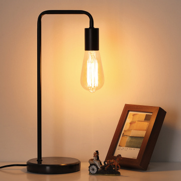 Bedside Table Lamp with Black Marble Base