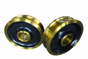 High quality forged steel crane wheel
