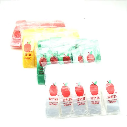 LDPE 1515 Color Ziplock Mini Apple Bag