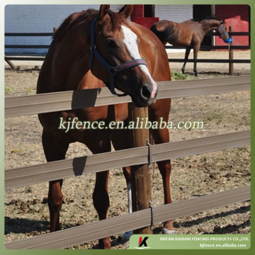 Brown PE flexible rail horse fence