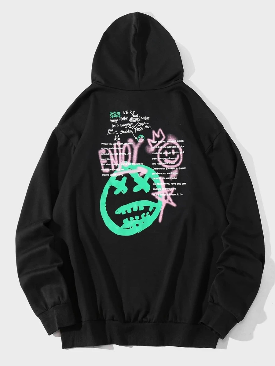 Black Hoodiesback Print Jpg