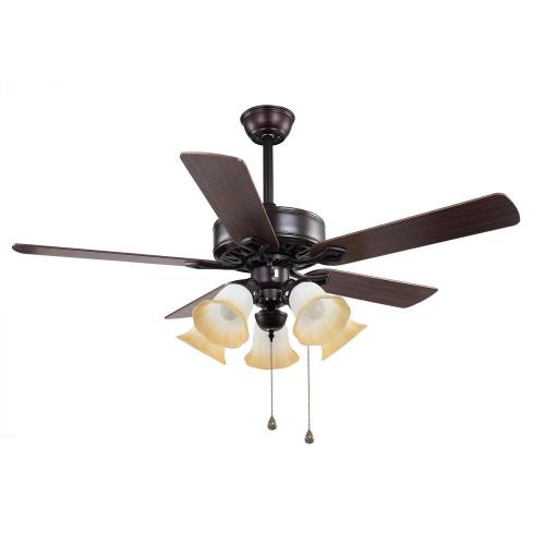 Brown Classic Ceiling Fan with Light