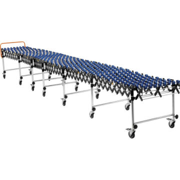 DY-20 Plastic Wheel Manual Gravity Expandable Roller Conveyor for Container Unloading