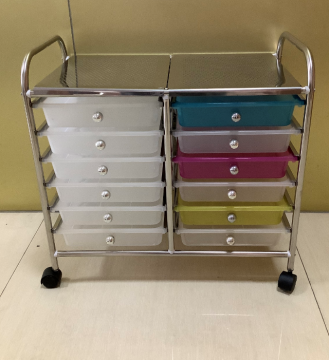 12 drawers rolling cart