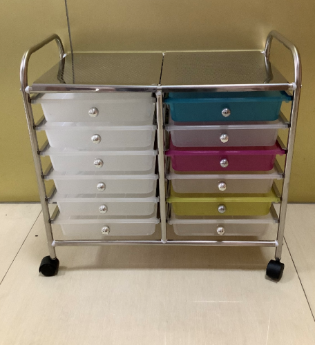 Stainless steel storage trolley