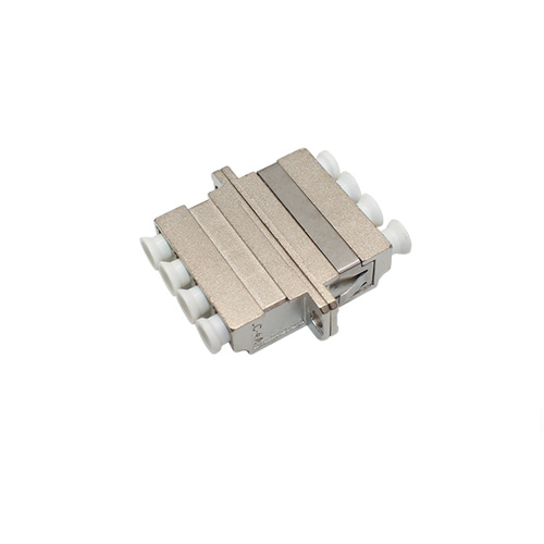 Cuerpo de metal adaptador Quad LC con brida