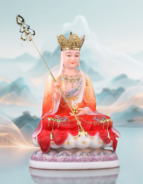 White Marble Sitting Statue of Bodhisattva