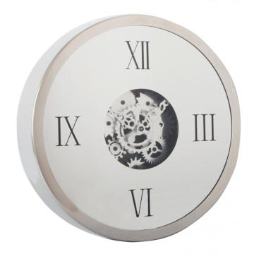 Flower Gear Metal Wall Clock