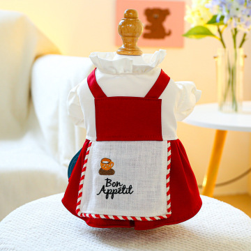 Vestido de princesa da primavera e outono para cachorros de cachorro