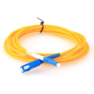 2 Meter Duplex SM Fiber Optic Patch Cord LSZH Yellow G652D
