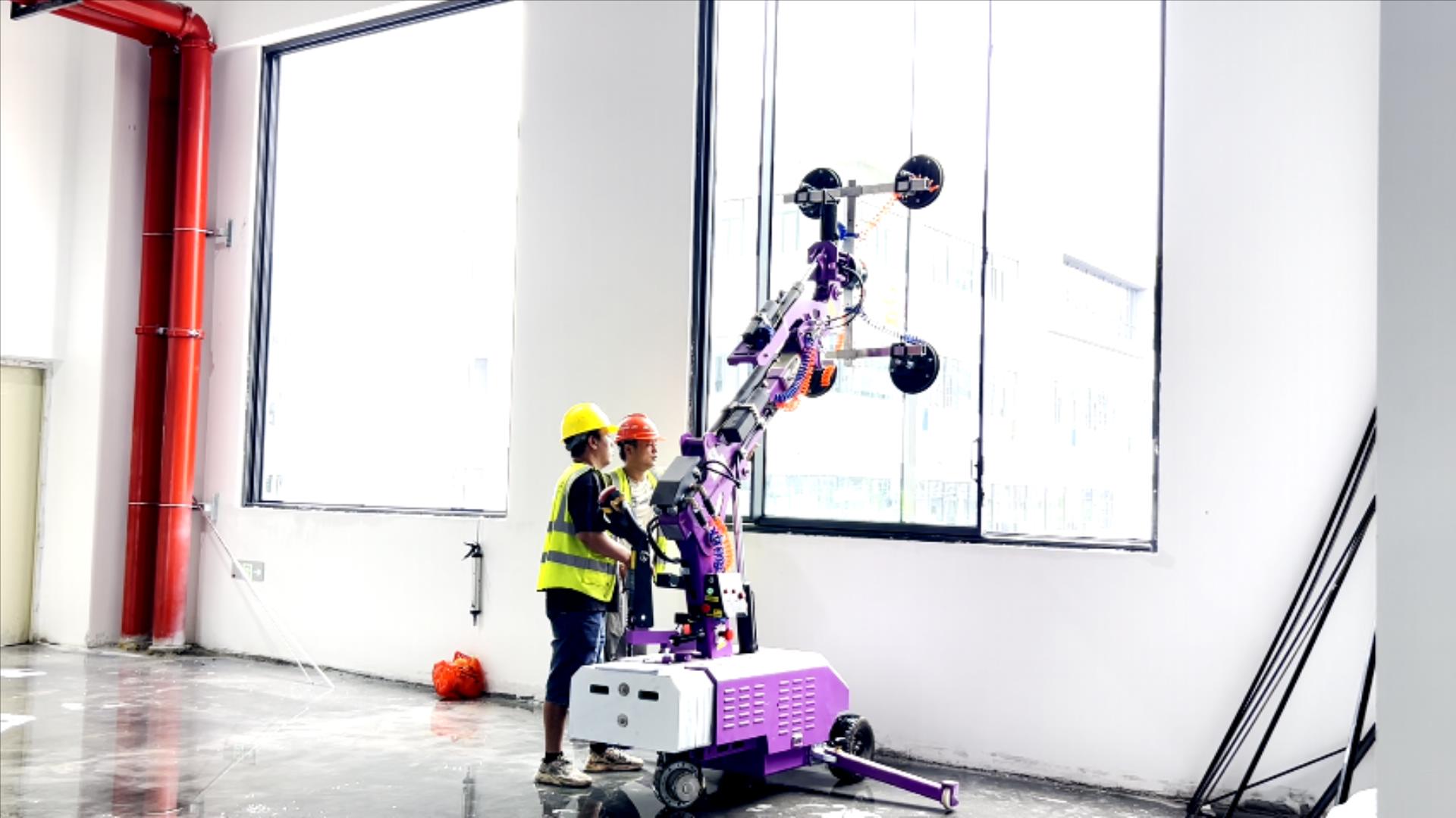 glass installation robot