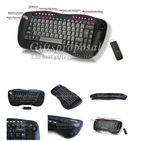 keyboard, wireless keyboard, multi-function keyboard, 2.4g wireless keyboard with trackball mouse