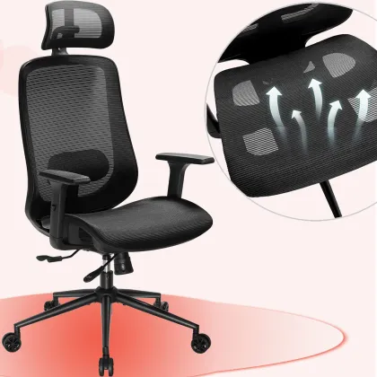 Premium Adjustable Ergonomic Office Chair with Lumbar Support