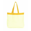 Pure color cotton canvas shopping bag