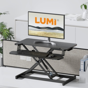 Height Adjustable Standing Desk Converter for Laptop with Keyboard Tray