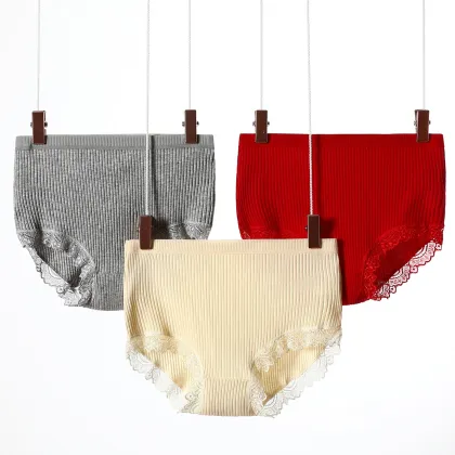 High Quality Pure Cotton Comfortable High Waisted Tummy Women's Panties Underwear