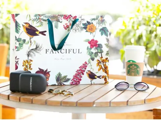 Elegant Retro Style Matte Lamination Gift Paper Bags