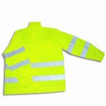 Reflective Safety Vest in Various Colors, Made of 100% Polyester Tricot