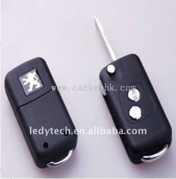 Best price for Peugeot 2 button flip modified remote key cover , shell , blank with 206 blade