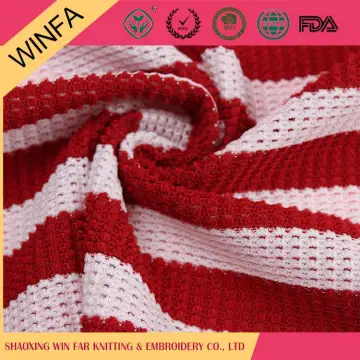 Wholesale Low price Garment polyester jacquard knitting fabric