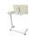 Medical bedside table with casters