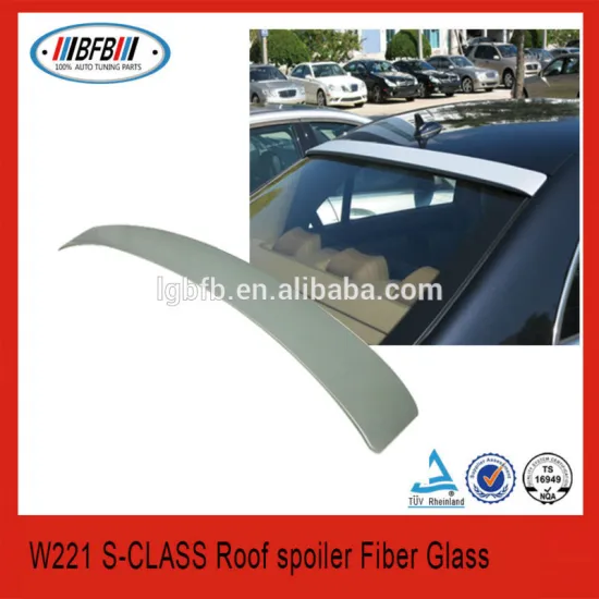 FIT FOR MERCEDES S CLASS W221 AMG LORINSER STYLE ROOF WINDOW SPOILER ABS PLASTIC