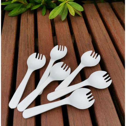 Compostable PLA Eco jednorazowe plastikowe sztućce Spork