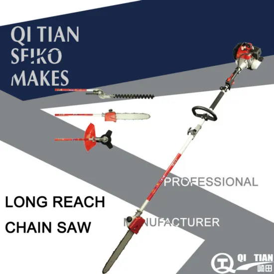 LONG REACH CHAIN SAW,TWO-STROKE 0.8 KW QT-PCS340-7