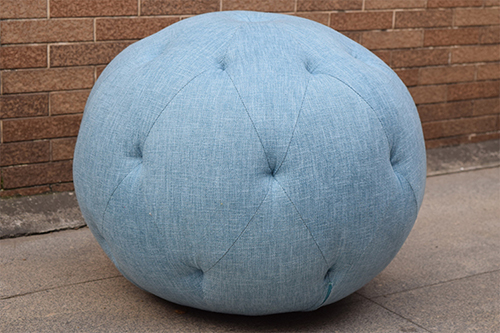 Fabric Round Ottoman