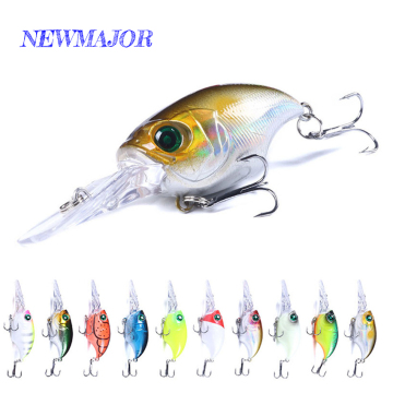 NEWMAJOR 7.5CM Hard Lure Deep Dive Crank Bait for Freshwater Fishing