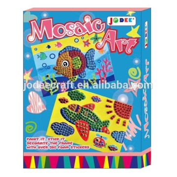Mosaic Art With Foam Tiles Craft