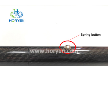 3k Composite Carbon Faserpol mit Federknopf