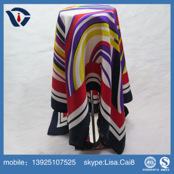 2016 High Quality Printed wholesale colorful silk scarf for women