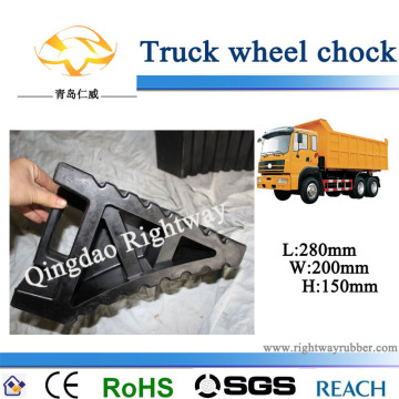 Rubber Truck Wheel Chock Stopper Wedge (RW1186)