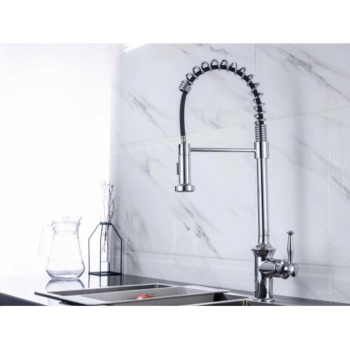 New-Style spring Single Hole Hot Cold kitchen Faucet