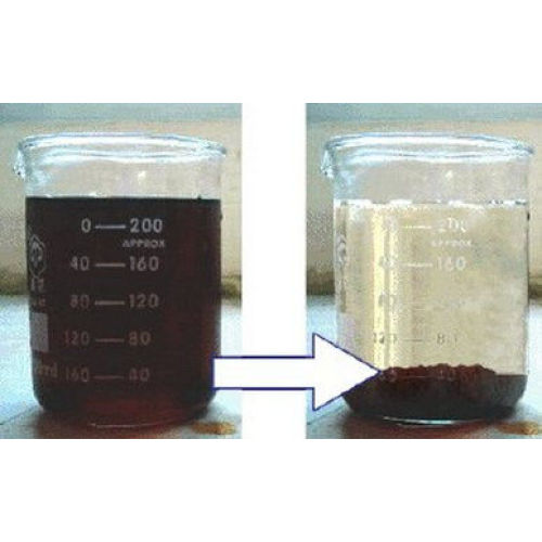 Effluent Decolorization for Colorless Sticky Liquid