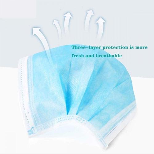 50PCS Disposable Mouth Cover,3-Ply Face Mouth Cover