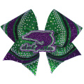 Glitter Fabric Dolphin Hair Bows For Women