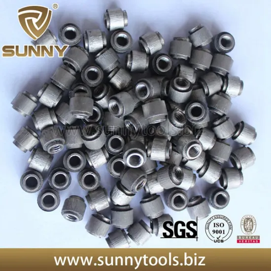 Sintered diamond beads for diamond wire saw