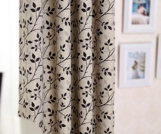 popular printing fabric polyester printed flowery curtain fabric