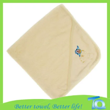 100% Terry Bamboo Fiber Baby Hooded Towel