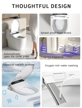 2025 TikTok Newest Intelligent UV Shape Smart Bidet Toilet Seat Cover