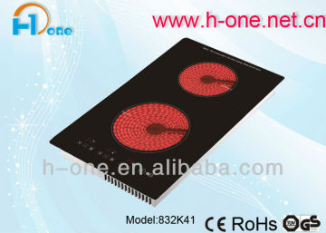2 Burner Built In Ceramic Radiant Burner Cooker Cooktop