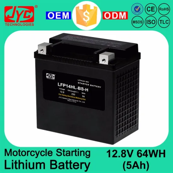 HD Motorcycle Spare Parts Accessories 12V 5Ah Rechargeable Lithium ion LiFePO4 Motorcycle Starting Battery