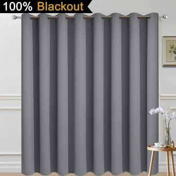 Grey Full Shading Curtain for Patio Door