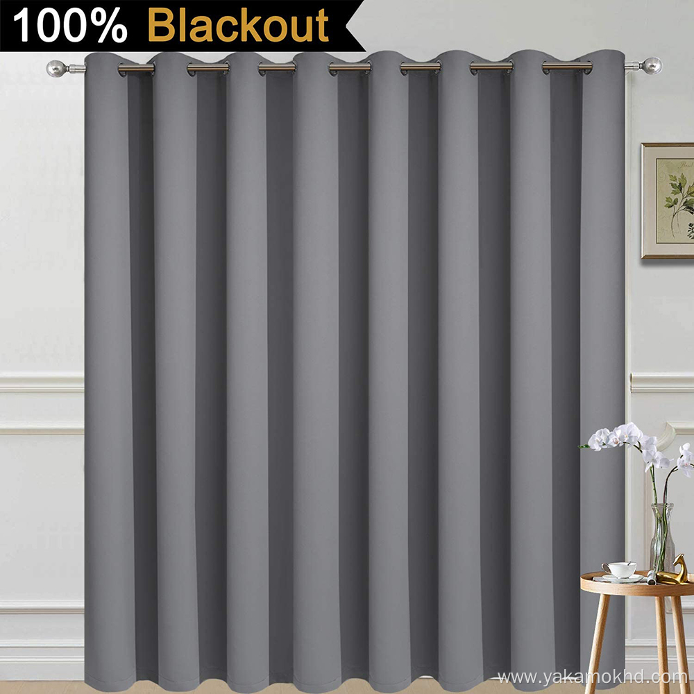 Grey Full Shading Curtain for Patio Door