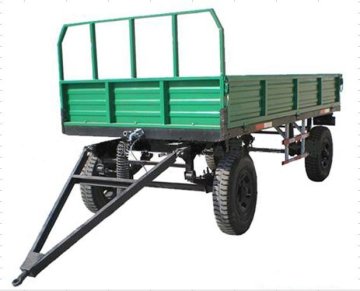 Trailer met dubbele as 7c kanteltractor te koop