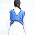 blue color xray protection short apron